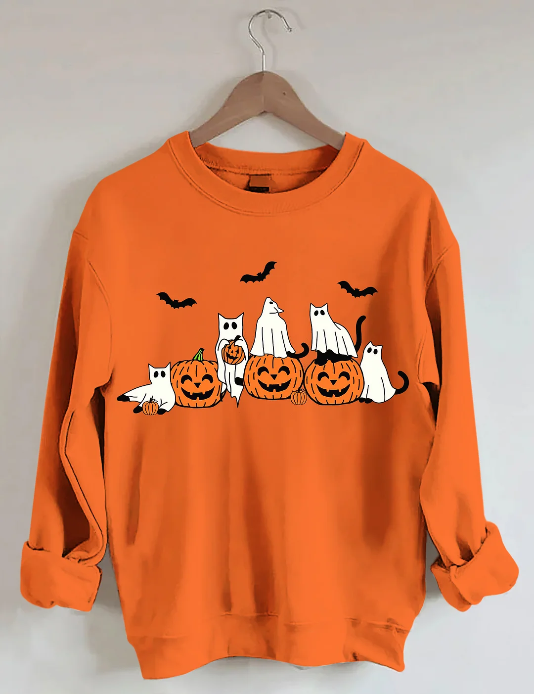 Ghost Cats Halloween Sweatshirt