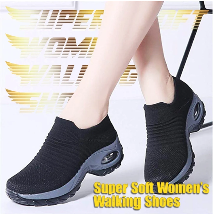 PREMIUM Walking Shoes, Mesh Slip-on Sneakers for Summer, Breathable Fabric Super  Soft Shoes