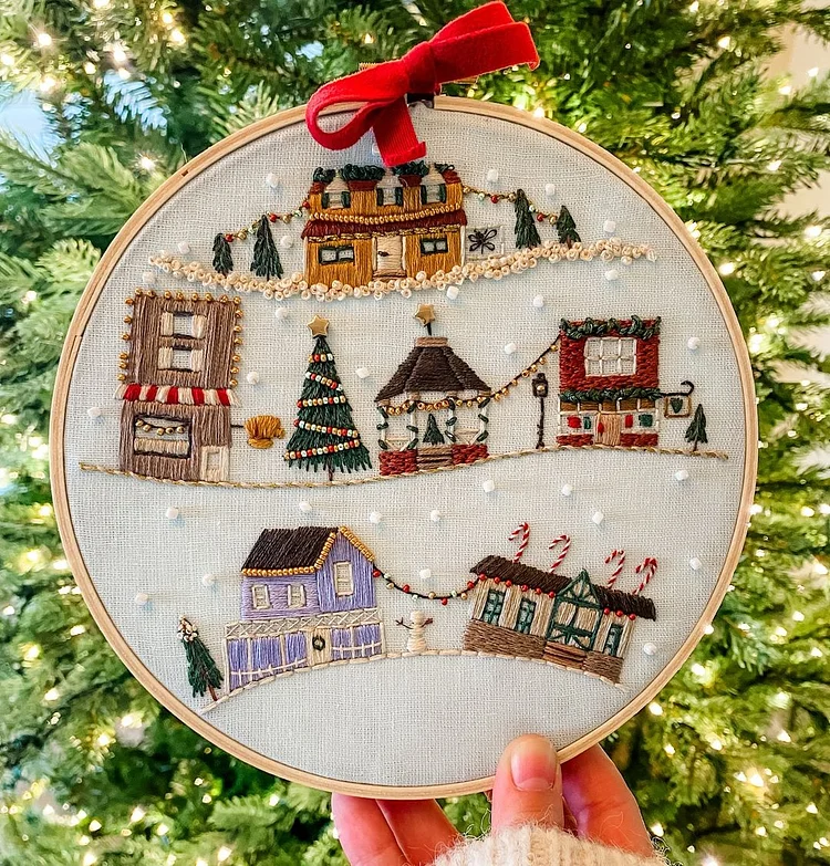 Star Hollow:DIY Christmas Feel Embroidery Kit