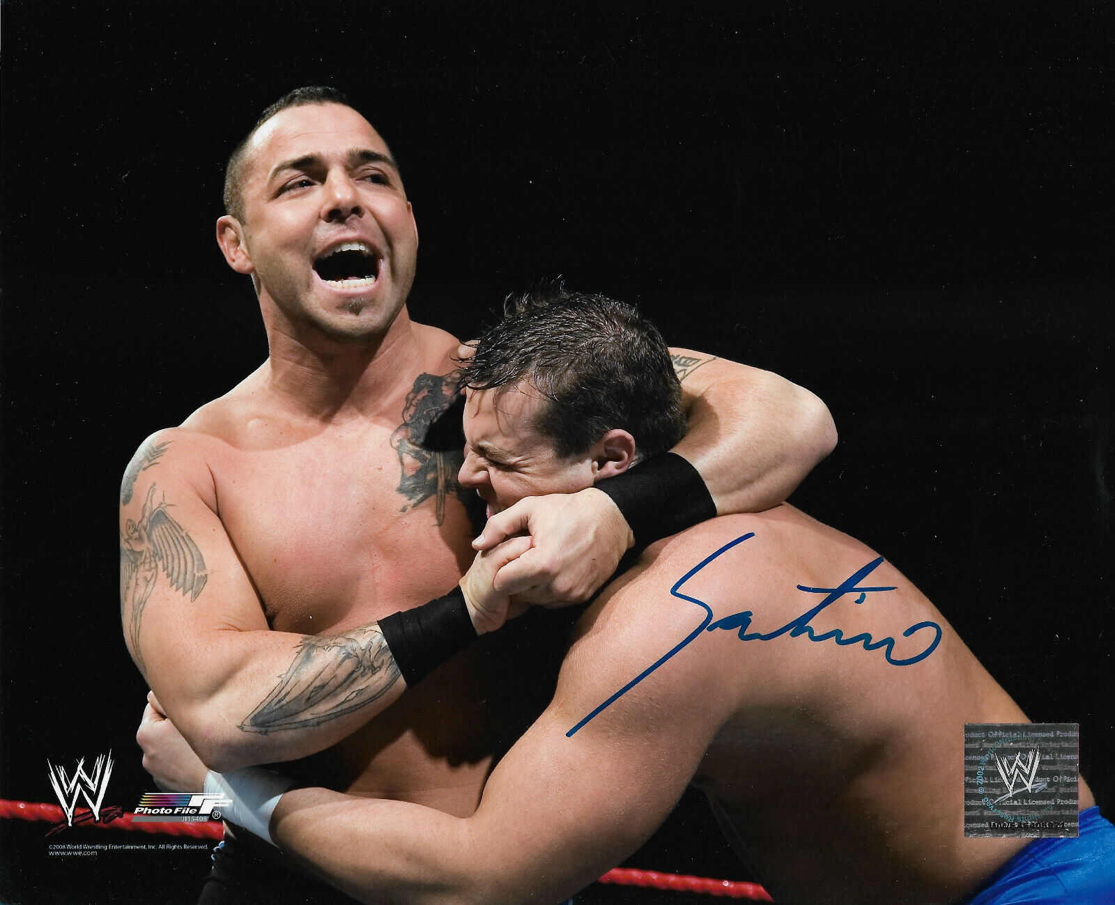 WWE SANTINO MARELLA HAND SIGNED AUTOGRAPHED 8X10 Photo Poster paintingFILE Photo Poster painting WITH COA