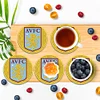 6 Stück Aston Villa FC DIY Diamond Painting Untersetzer Kits mit Halter für Erwachsene