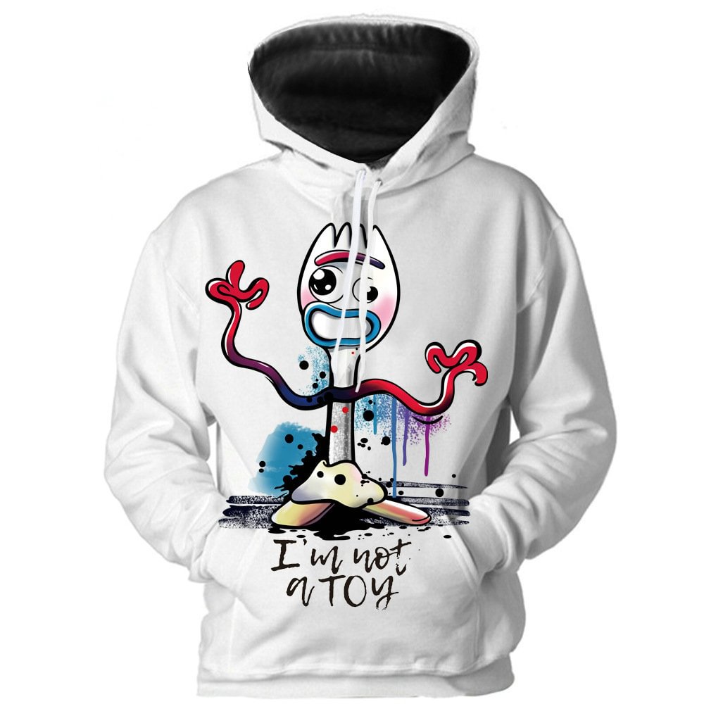 Halloween Toy Story 4 Forky Cartoon Printed Hoodie Sweater for Adult-Pajamasbuy