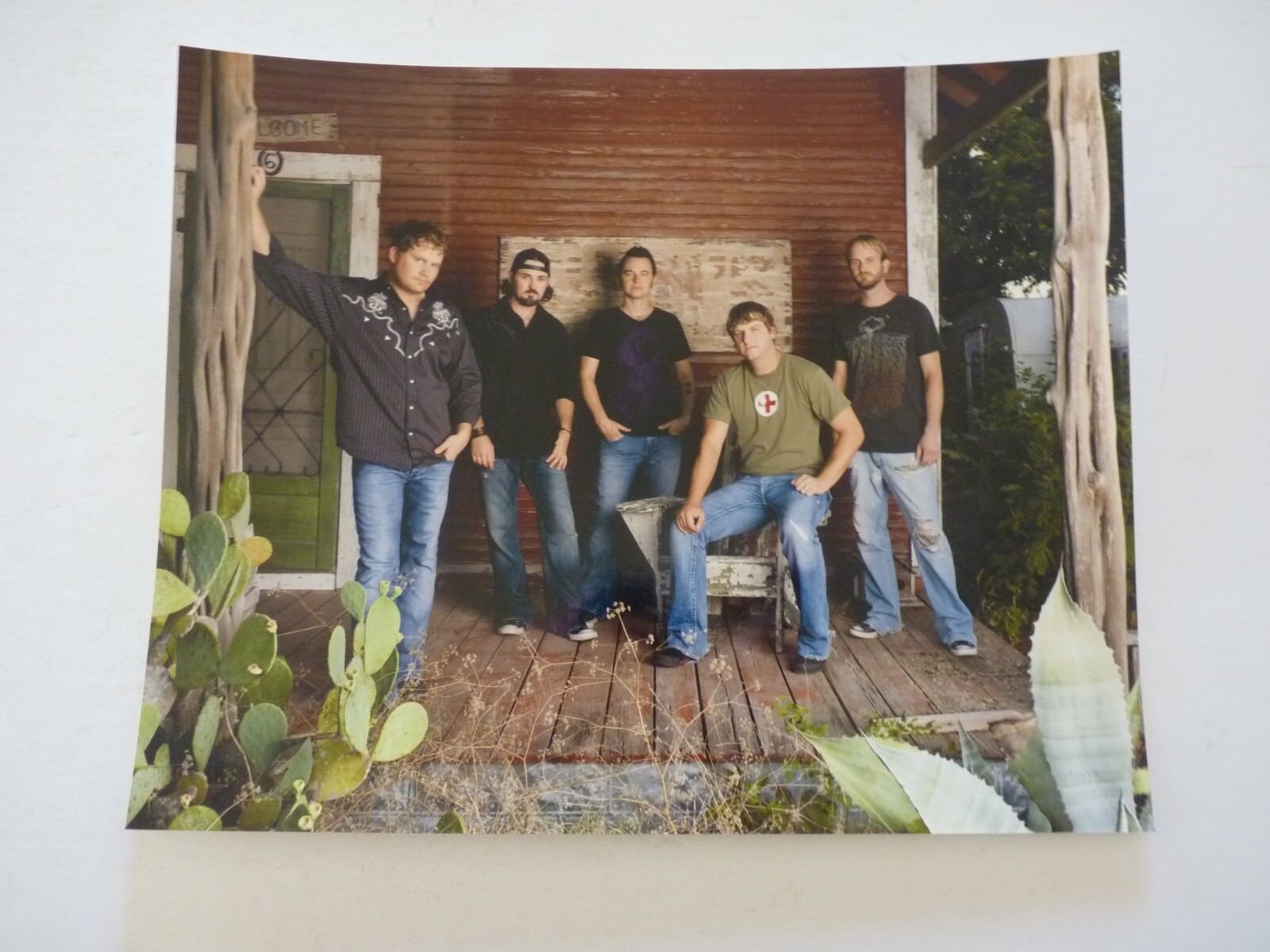 Randy Rogers Band Country Music 8x10 Color Promo Photo Poster painting #2