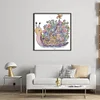 >SALE<Embroidery Eco-cotton Thread 14CT Printed Snail Home Cross Stitch Kit 30x31cm