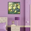 >SALE<5D DIY Full Round Drill Diamond Painting Flower and Cat Home Decoration 30x30cm