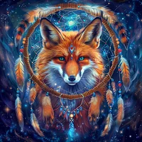 Mystic Fox Dreamcatcher &ndash; Diamond Painting
