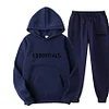 FEAR OF GOD ESSENTIALS Unisex Hoodie Casual 2 Piece Set