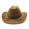  Classic Western Cowboy Hat with Eye-catching Band for All Seasons by Inlyline