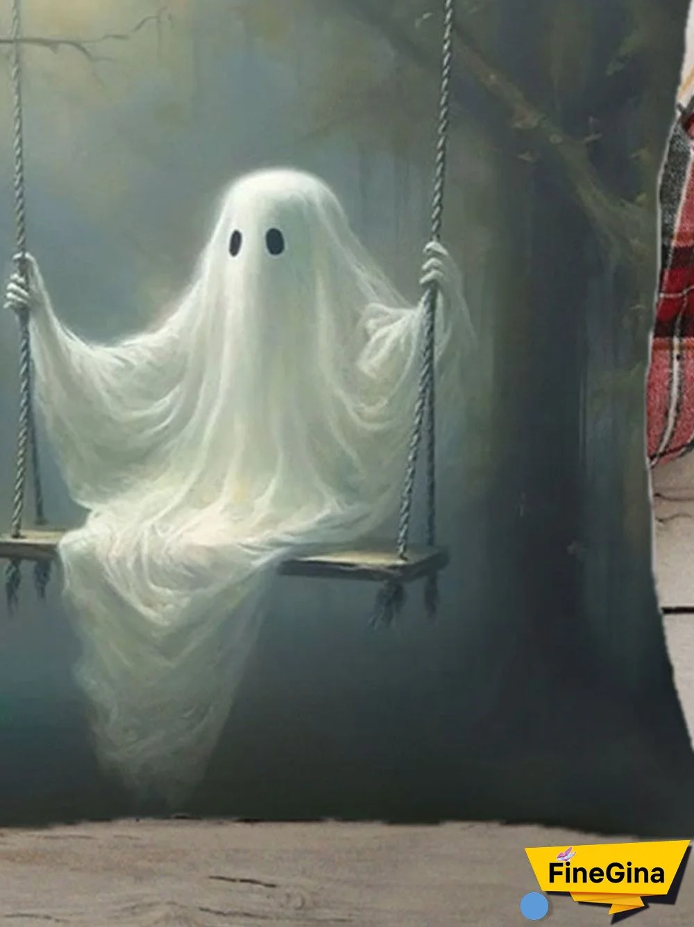 Ghost Print Pillow