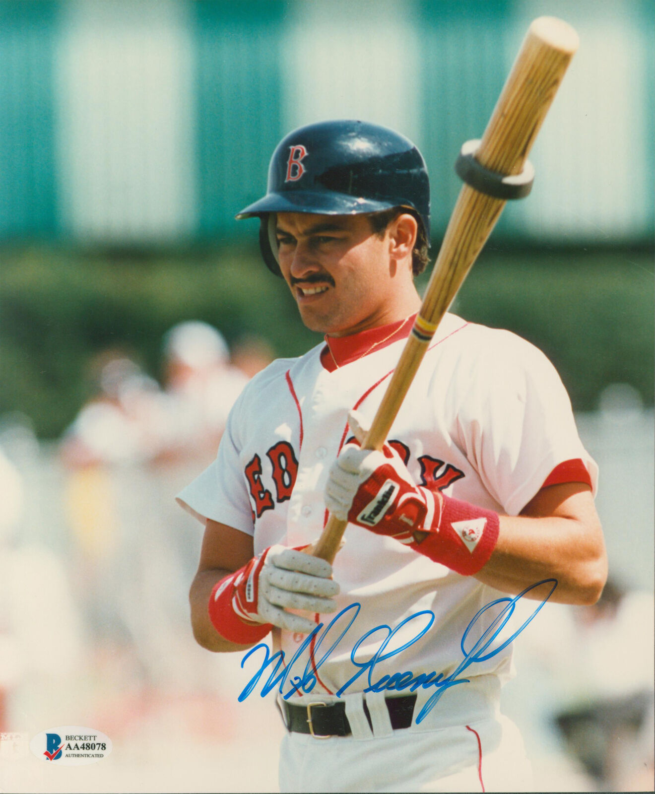 Red Sox Mike Greenwell Authentic Signed 8x10 Photo Poster painting Autographed BAS #AA48078