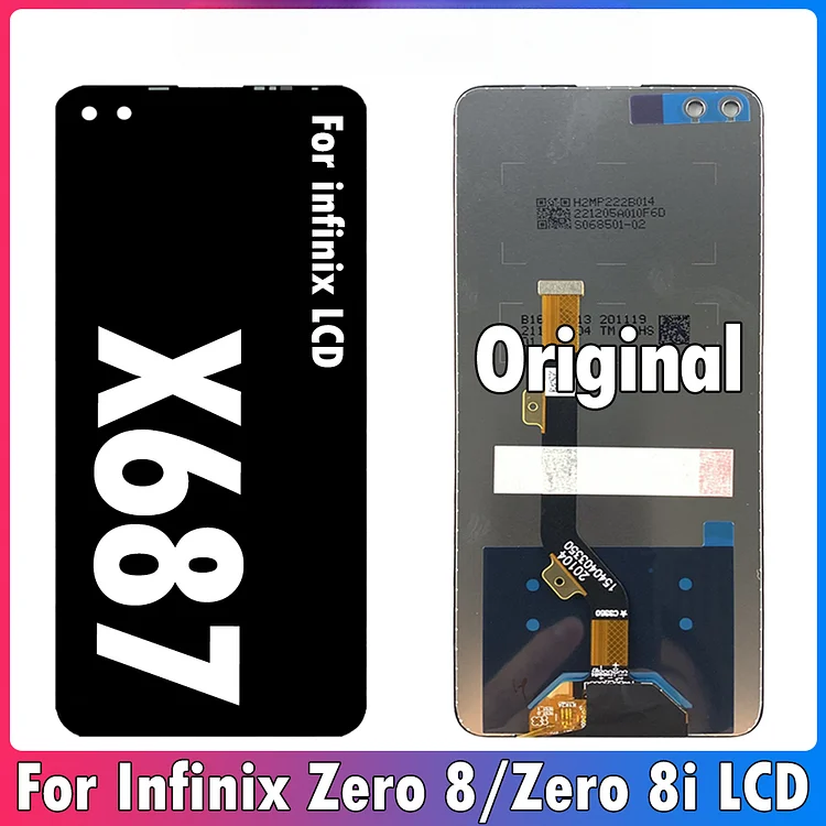 6.85inch Original For Infinix Zero 8 X687 LCD Display Touch Screen Digitizer For infinix Zero 8i X687B LCD Assembly Replacement