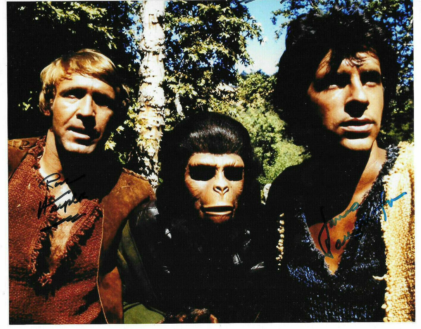 Ron Harper & James Naughton Signed 8x10 Photo Poster painting, Planet of the Apes, TV Series