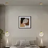 Modern LED Pendant Light Chandelier Long Hanging Light Gold for Office Entrances