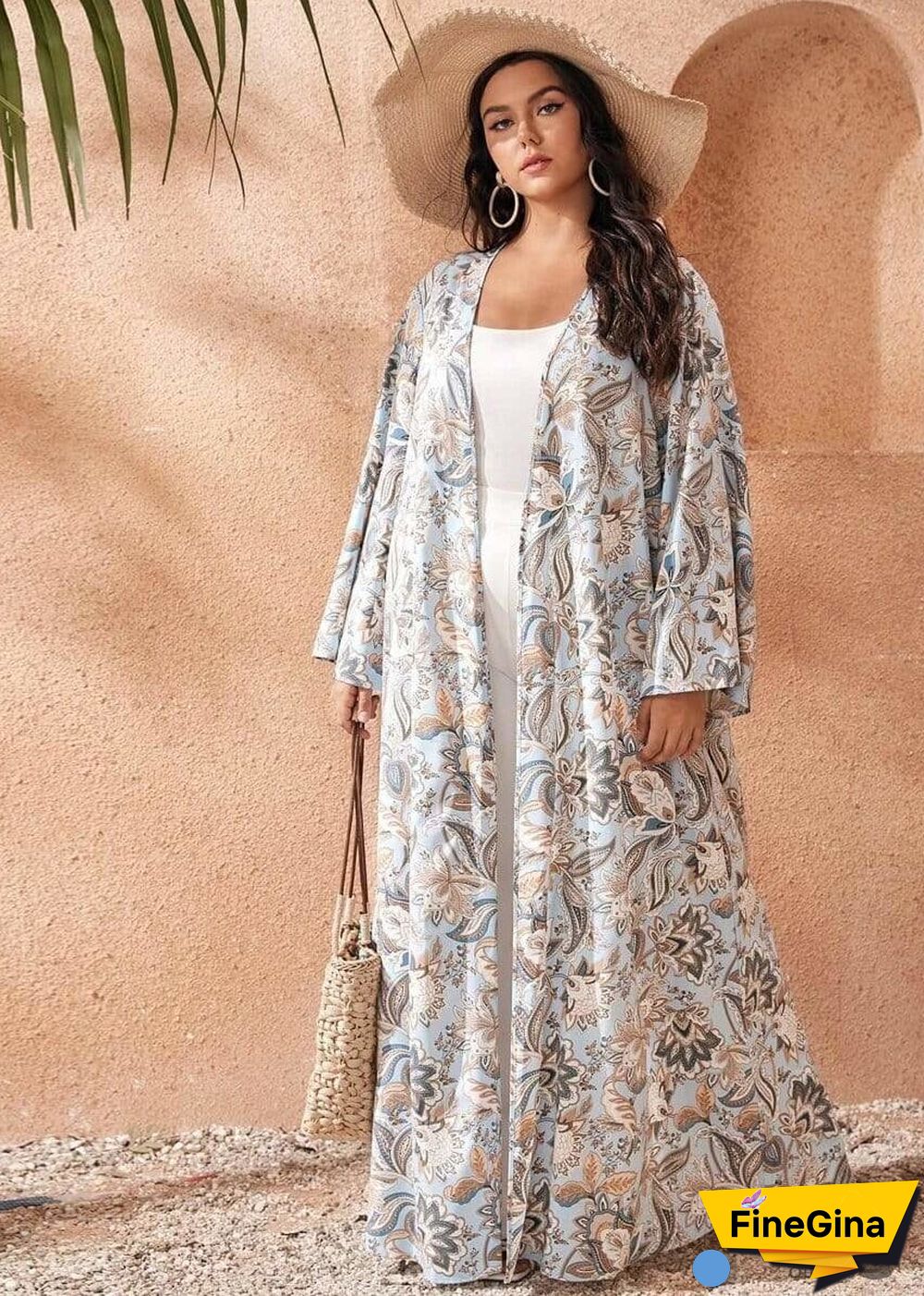 Women's Chic Plus Size Luna Boho Kimono Dress