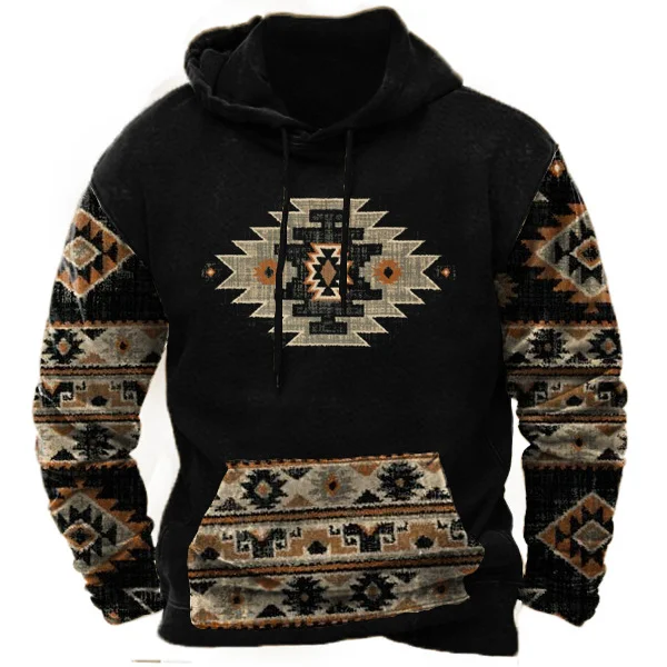 Men's Aztec Vintage Hoodie 2440