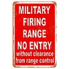 Military Shooting Ranges Off-limits - Metal Tin Signs(8*12Inch/12*16Inch)