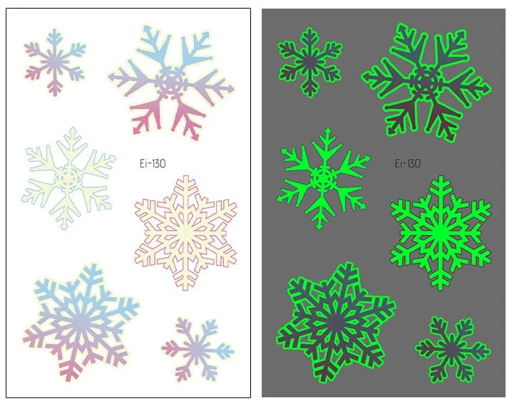 Night Luminous Tattoo Butterfly Starry Star Universe for Kids Fake Tattoo Glowing In Dark Waterproof Temporary Tattoo Stickers