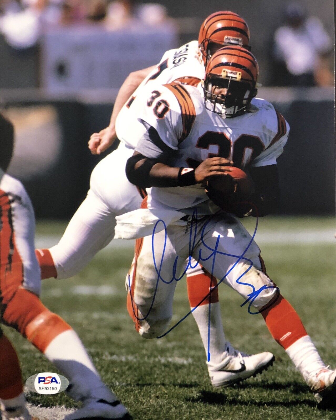Ickey Woods Signed Autographed Cincinnati Bengals 8x10 Photo Poster painting Shuffle Psa/Dna