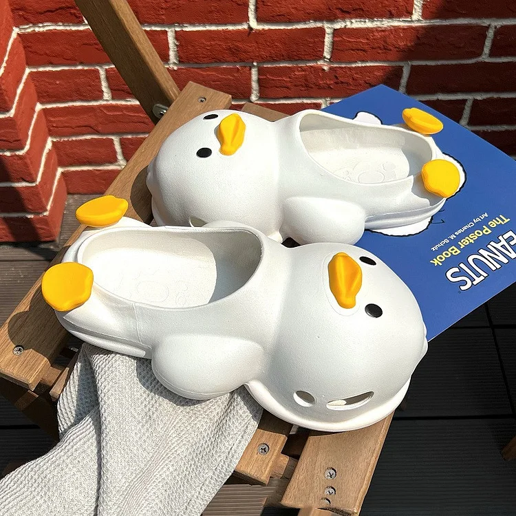 Duck Slippers Female Cartoon Indoor And Outdoor Wear