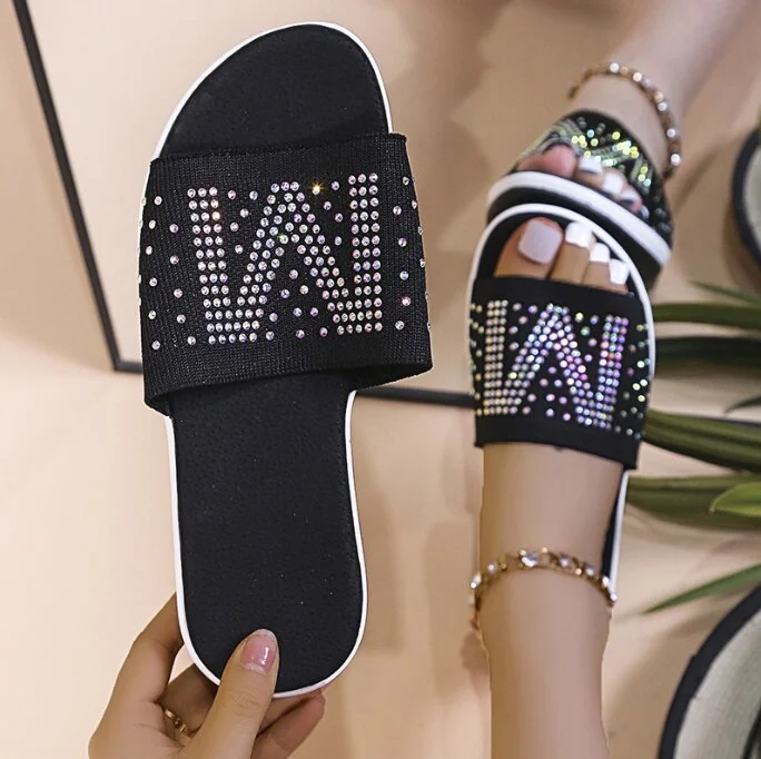 Qengg New Women's Casual Slippers Fashion Fly Woven Mesh Beach Flats Outdoor Polyurethane Light Platform Sandals Sand&aacute;lia Flip Flop