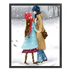 Bead Embroidery - Partial Printed 9CT Couple(28x53 CM)