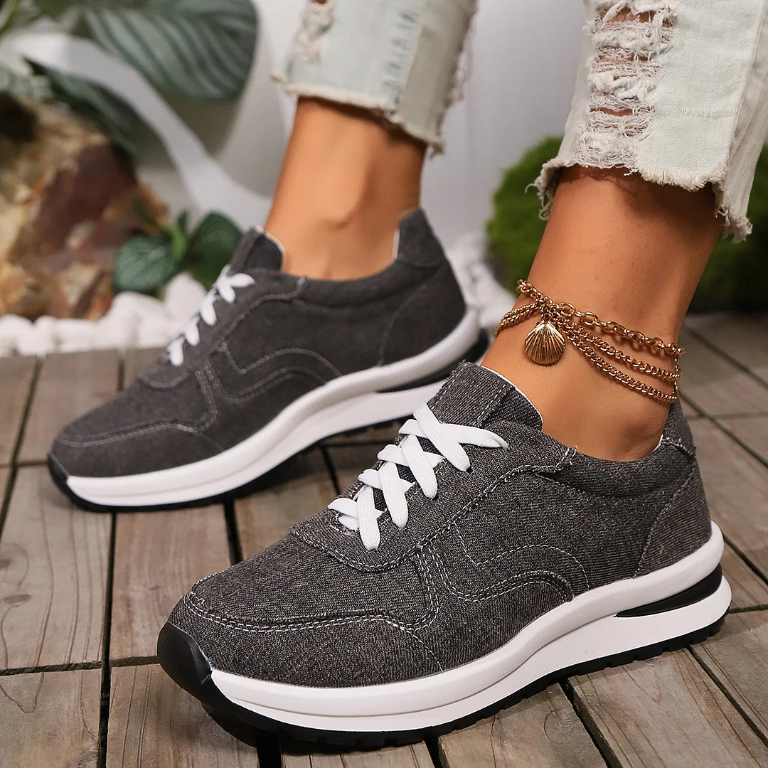 Yyvonne Sneakers Women's New Round Head Flat In Front Of The 2025 Summer With Casual Single-Shoe Women's Sneakers
