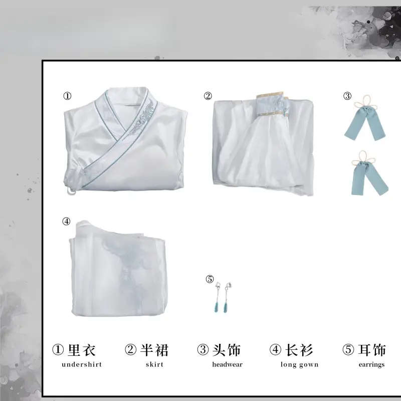 [Wetrose] in Stock Wuthering Waves Jinhsi Pillow Dreaming of Mountains and Rivers Game Outfit Cosplay Costume