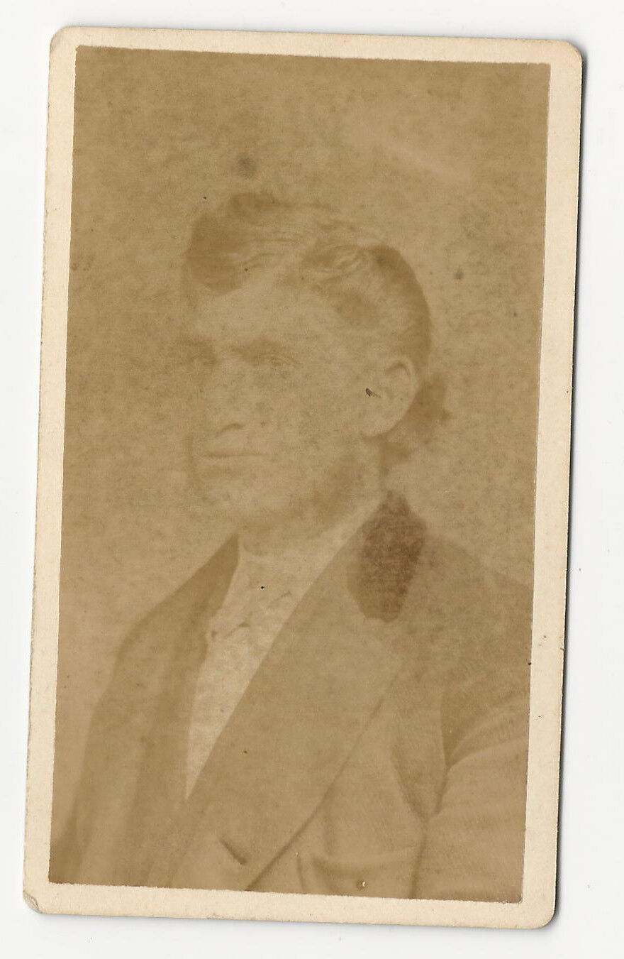 A.E. Hotchkiss (Norwich New York) Antique Vintage CDV Photo Poster painting Man