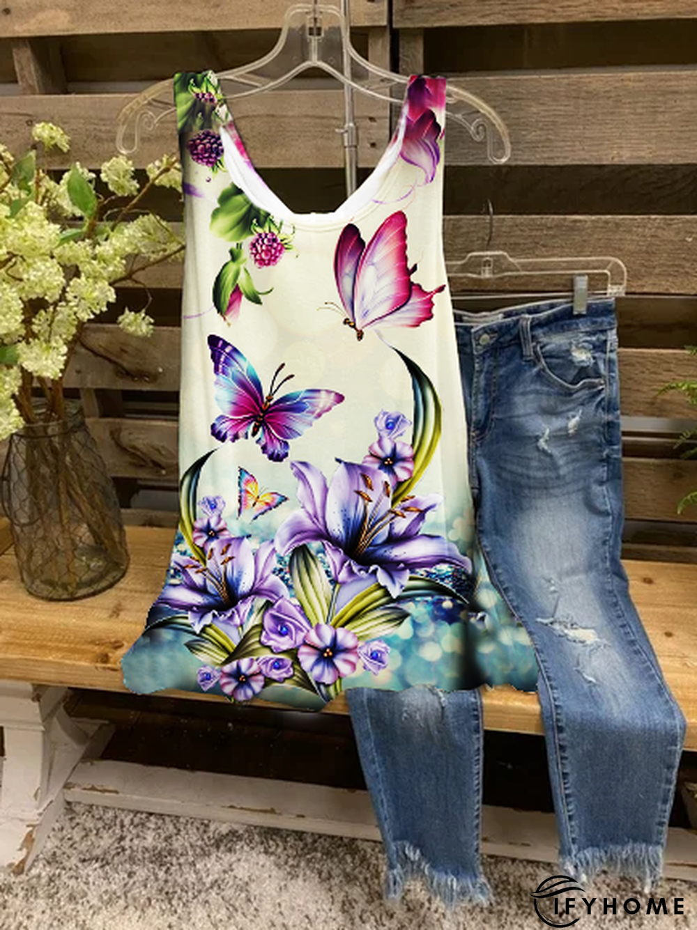 Crew Neck Vintage T-shirt | IFYHOME