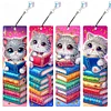 4Pcs Katzenbuch - 5d DIY Handwerk Lesezeichen