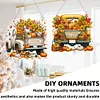 2Pcs citrouille voiture - 5d bricolage artisanat pendentif