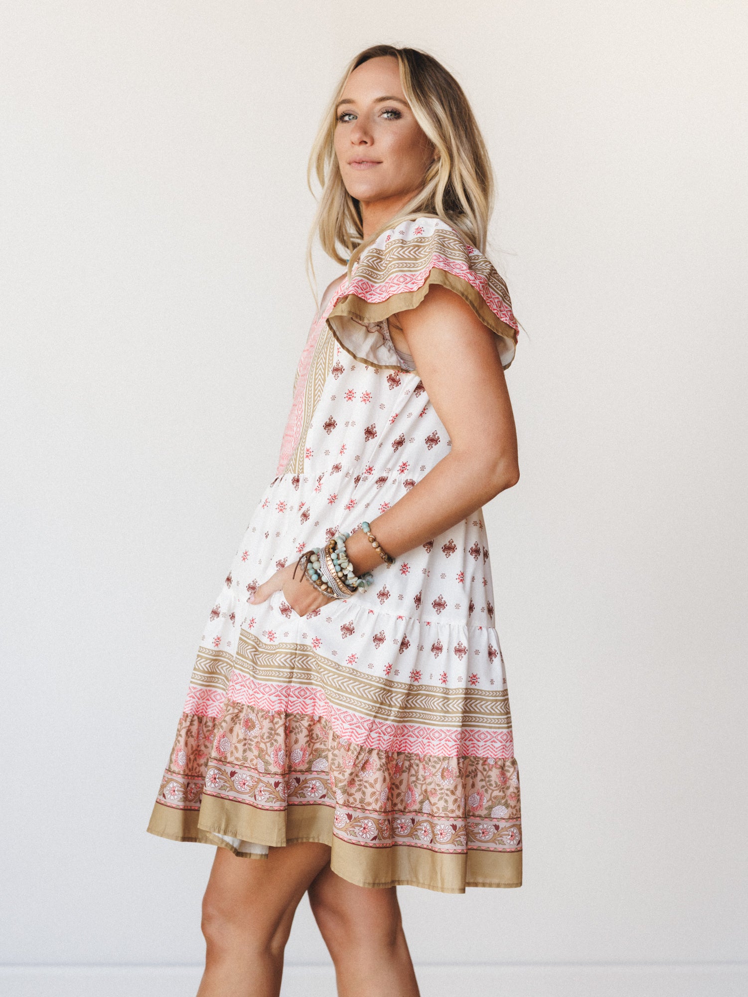 Off to The Races Dress - Natural