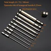 9pcs Magnetic Hex Head Allen Wrench Drill Bit Set S2 Steel Metric Hex Bits Set