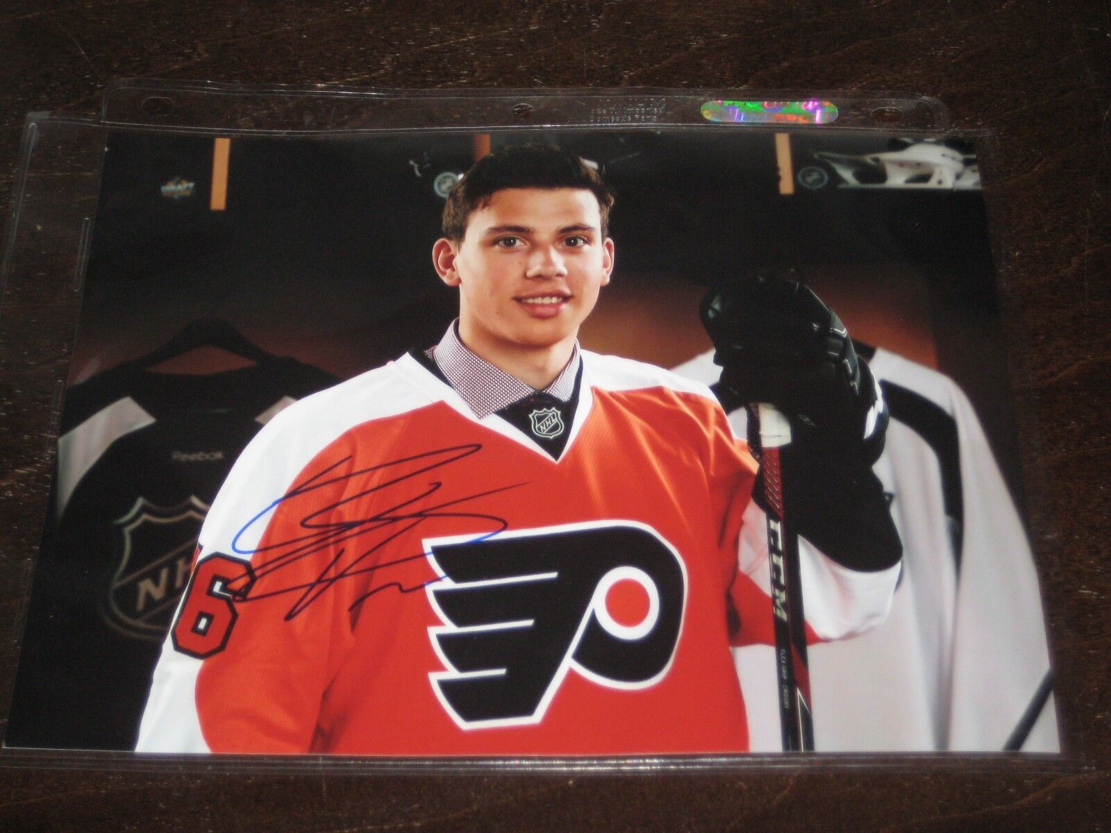 CONNOR BUNNAMAN autographed PHILADELPHIA FLYERS 8X10 Photo Poster painting