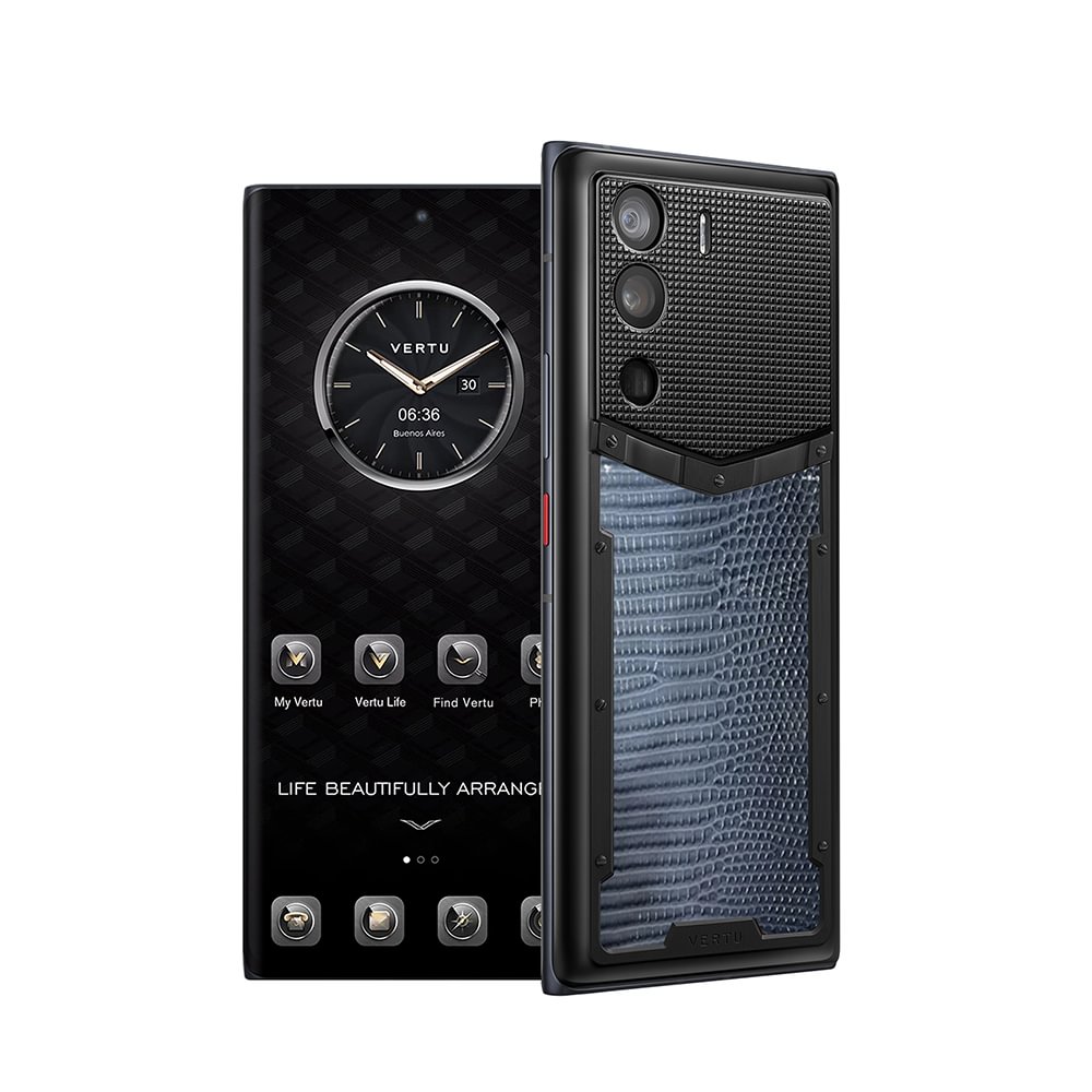 VERTU METAVERTU LIZARD LEATHER GRADIENT BLUE 5G WEB3 PHONE 12GB+512GB/18+1TB ROM AND RAM