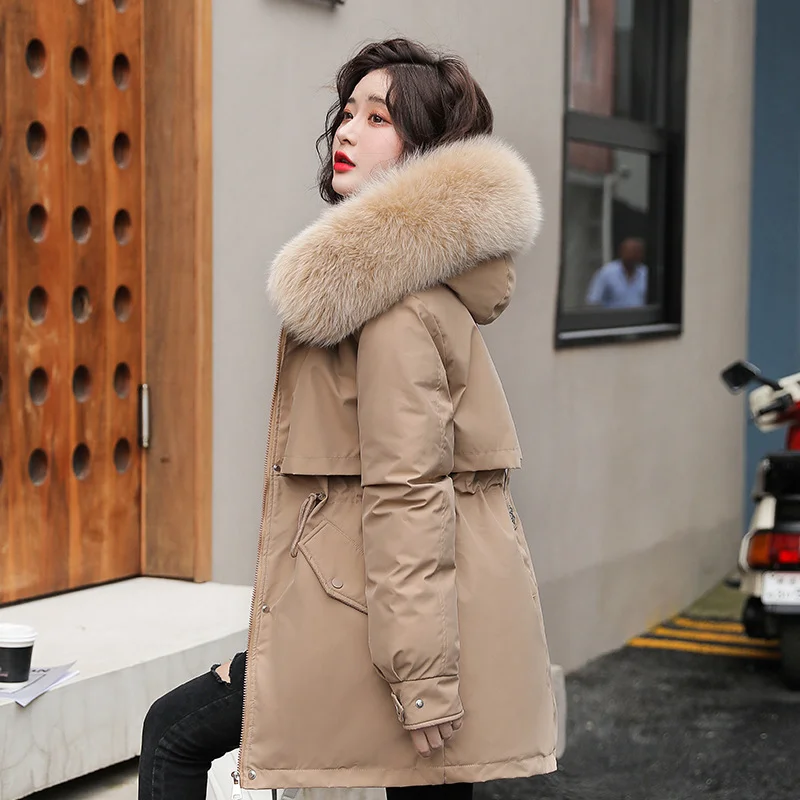 Toloer Cotton-Padded Clothes Women 2024 Winter New Fashion Warm And Thick Down Cotton-Padded Jacket Women In The Long Cotton-Padded Jacket Women's Jacket Women-Outfit Ideas
