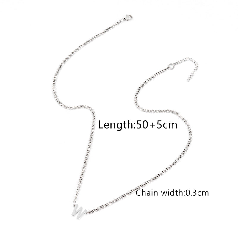 Minimalist Classic Style Letter 201 Stainless Steel 304 Stainless Steel Men’s Pendant Necklace Men Pendant Necklaces
