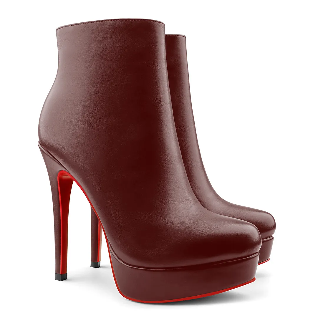 120mm Women's Platform Fashion Bianca Booty Heels-vocosishoes