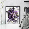 Purple Butterfly-11CT Counted Cross Stitch 40*50cm/15.75*19.69in