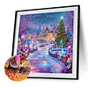 Christmas House - Crystal Rhinestone Diamond Painting