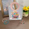 DIY 5D Diamond Art Painting Handbag with Round Handle Diamond Painting Kit Handbag Diamond Painting Bag for Women Casual Shopping Travel Daily Use