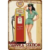 Sexy Girl Gasoline - Metal Tin Signs(8*12Inch/12*16Inch) - Garage