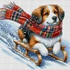(Multi-Style) Colorful Dog-11CT Stamped Cross Stitch 40*40cm/15.75*15.75in