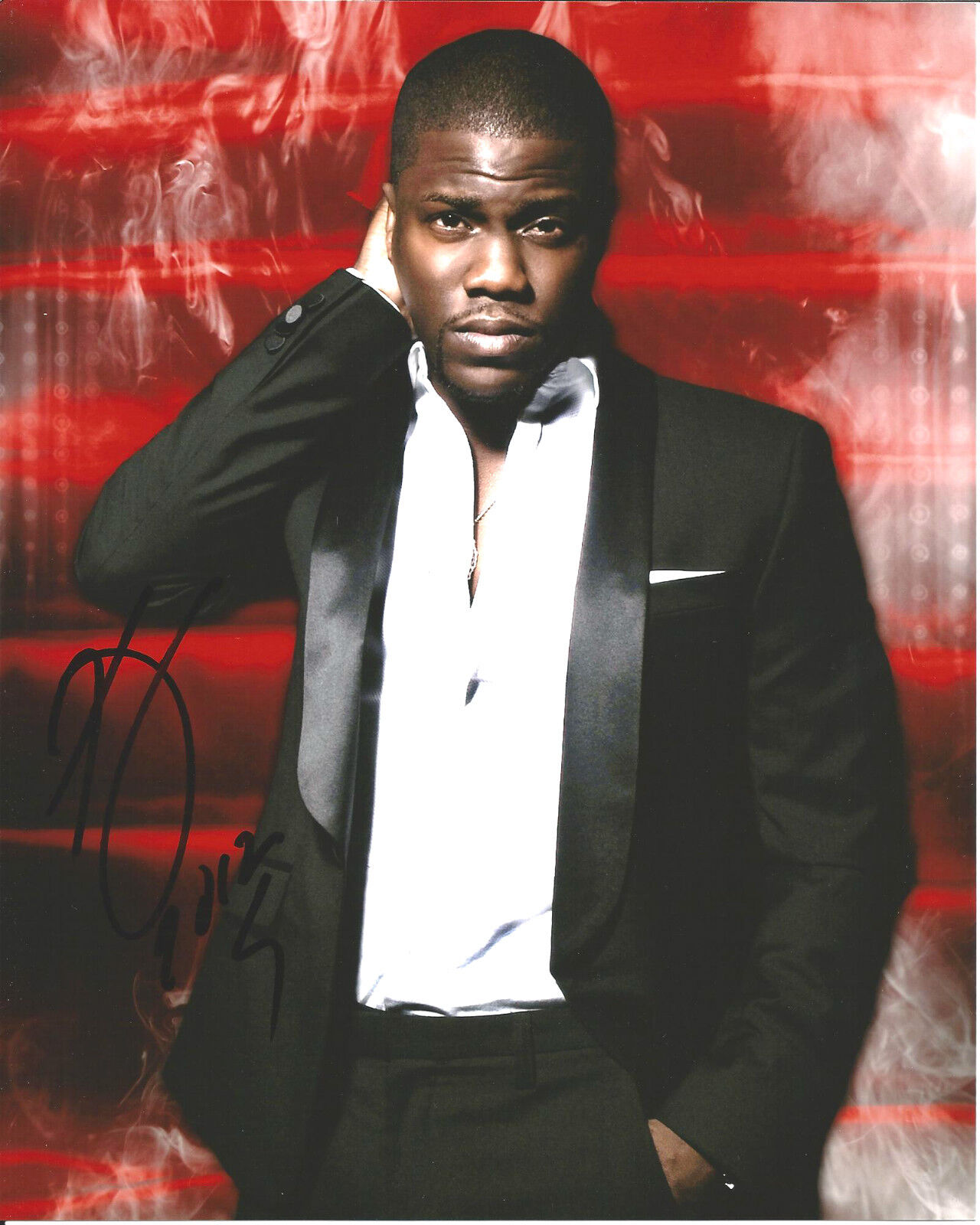 COMEDIAN KEVIN HART SIGNED AUTHENTIC FIVE YEAR ENGAGEMENT 8X10 Photo Poster painting COA PROOF!