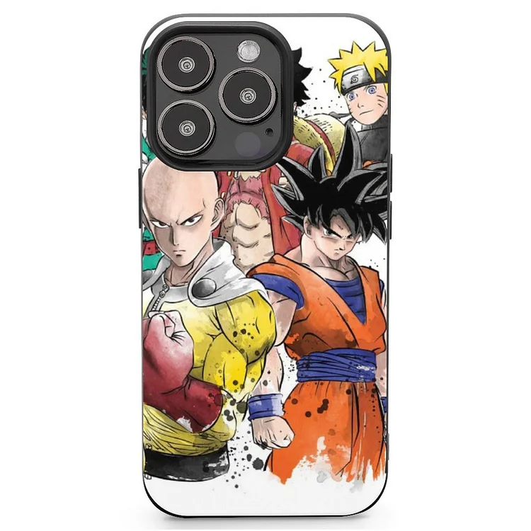 Anime Heroes Mobile Phone Case Shell For IPhone 13 and iPhone14 Pro Max and IPhone 15 Plus Case - Heather Prints Shirts