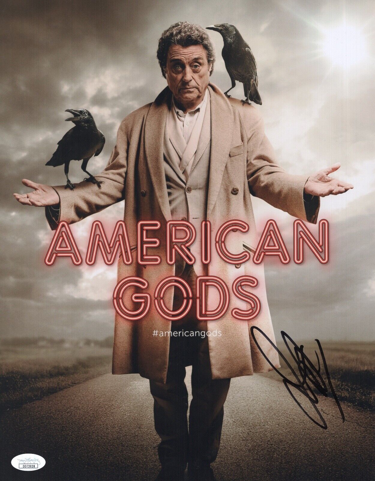 IAN MCSHANE Signed AMERICAN GODS 11x14 Photo Poster painting InPerson Autograph DEADWOOD JSA COA