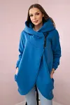 Women's Plus Size Casual Zipper Hooded Design Sports Fleece Sweatshirt Zipper Jacket