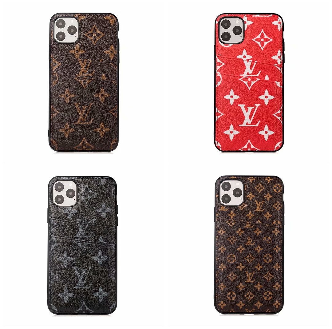 Luxury Dual Card Slot Apple iPhone Samsung Galaxy Back Case Cover--[GUCCLV]