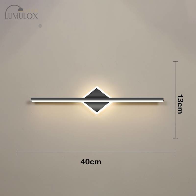 Nordic Led Light Luxury Bathroom Tressing Table Makeup Mirror Wall Lamps H-F / Warm White