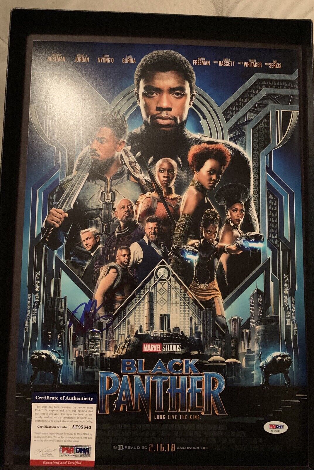 Ryan Coogler Signed 11x12 Black Panther Photo Poster painting Poster Psa Coa